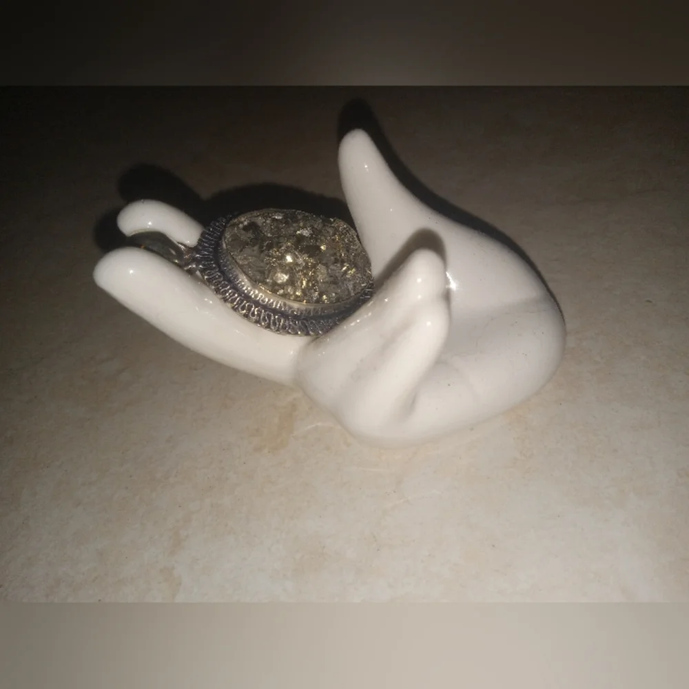 Gorgeous pyrite necklace pendant - Picture 2 of 3